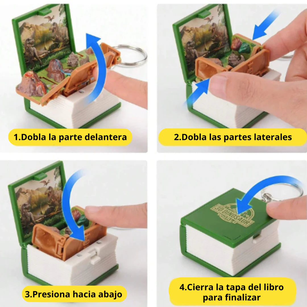 Mini Llavero de Libro 3D